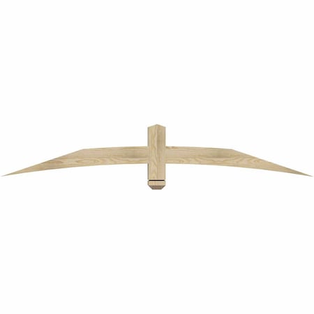 Ekena Millwork Bellingham Rough Sawn Timber Gable Bracket, Douglas Fir, 72"W x 12"H x 4"D x 4"F, 4/12 Pitch GBW072X12X0404BEL00RDF